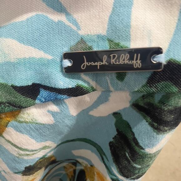 JOSEPH RIBKOFF Blue Multi Pants  size M - Picture 9 of 9